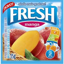 Refresco em Pó 15g FRESH - Sabor Manga