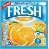 Refresco em Pó 15g FRESH - Sabor Laranja