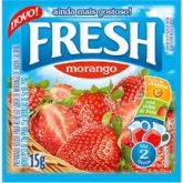 Refresco em Pó 15g FRESH - Sabor Morango