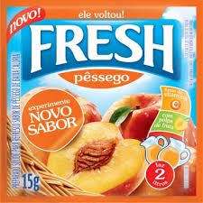 Refresco em Pó 15g FRESH - Sabor Pêssego