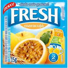 Refresco em Pó 15g FRESH - Sabor Maracujá